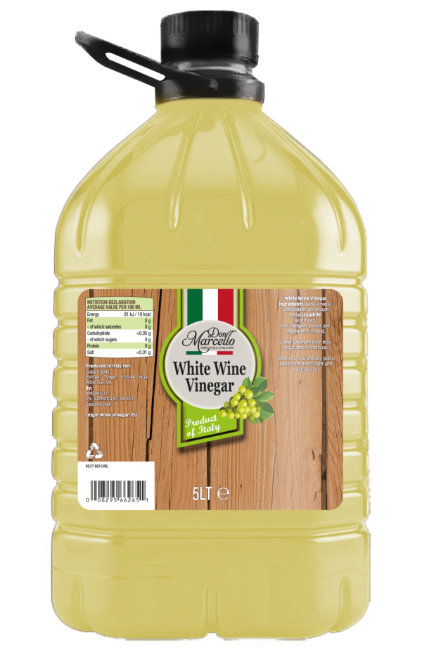 White Wine Vinegar 2 x 5L Lupa Foods